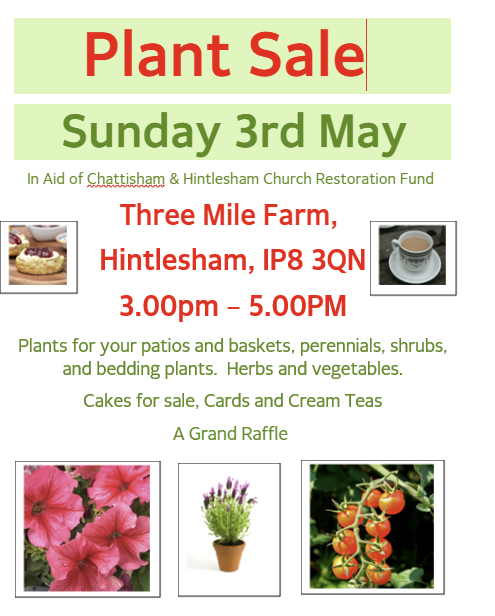 Plant sale poster May 26